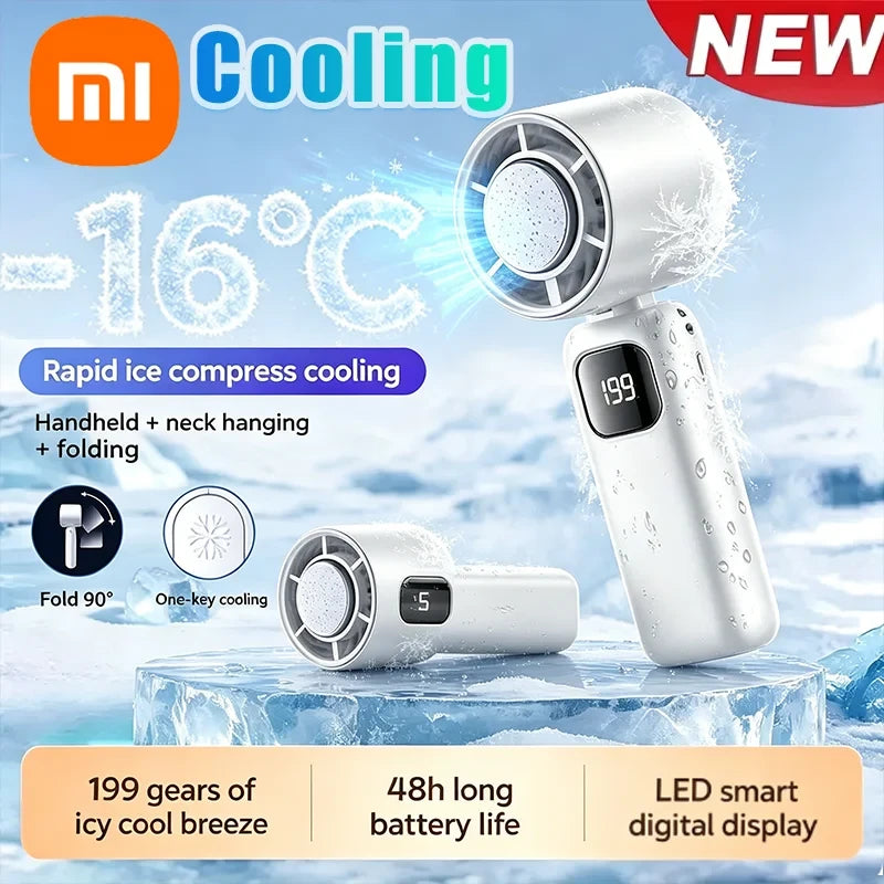 Portable Ice Cooling Turbo Fan
