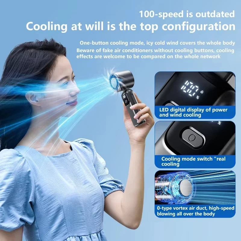 Portable Ice Cooling Turbo Fan