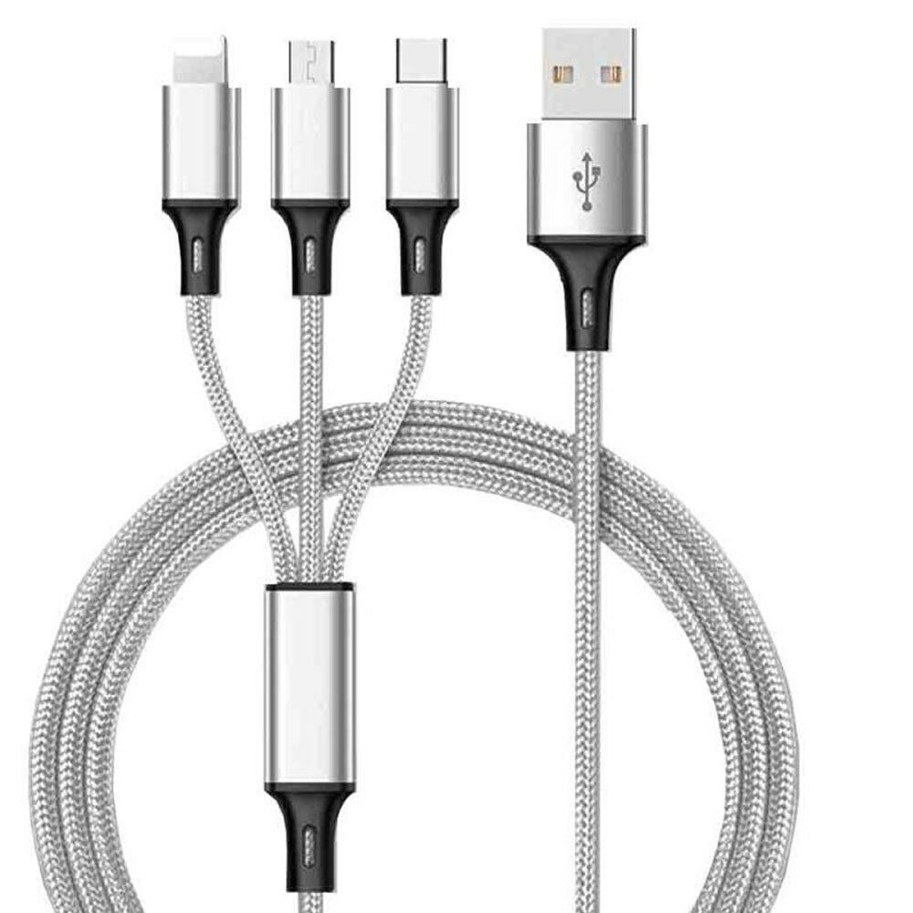 Braided 3-in-1 Braided Data Cable