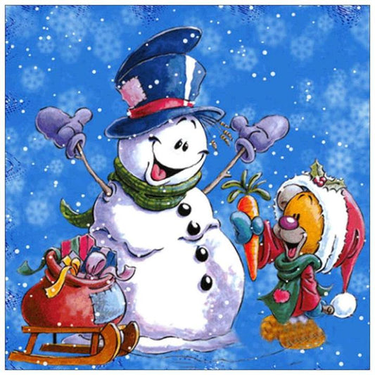 Snowman and Gnome Diamond Painting Kits