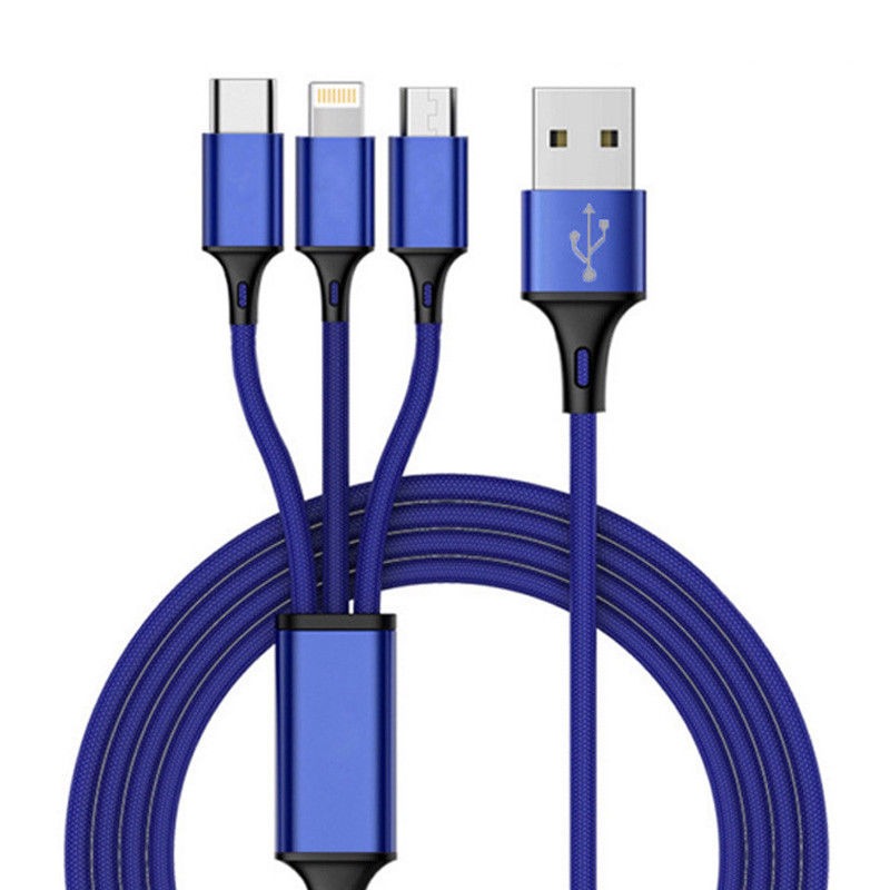 Braided 3-in-1 Braided Data Cable