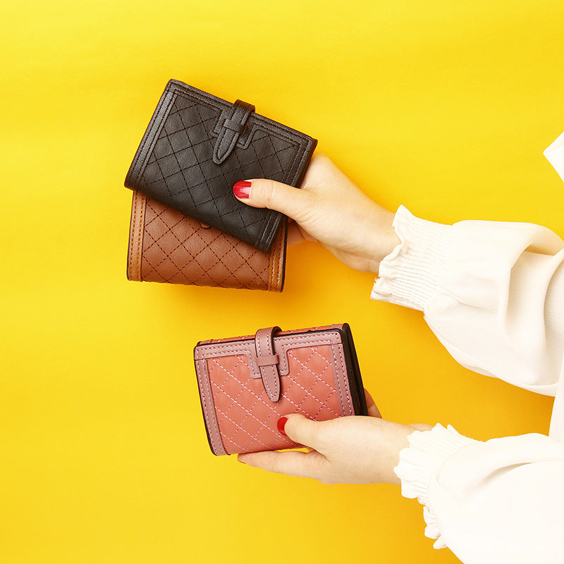 Compact Japanese-Korean Wallet with Card Slots